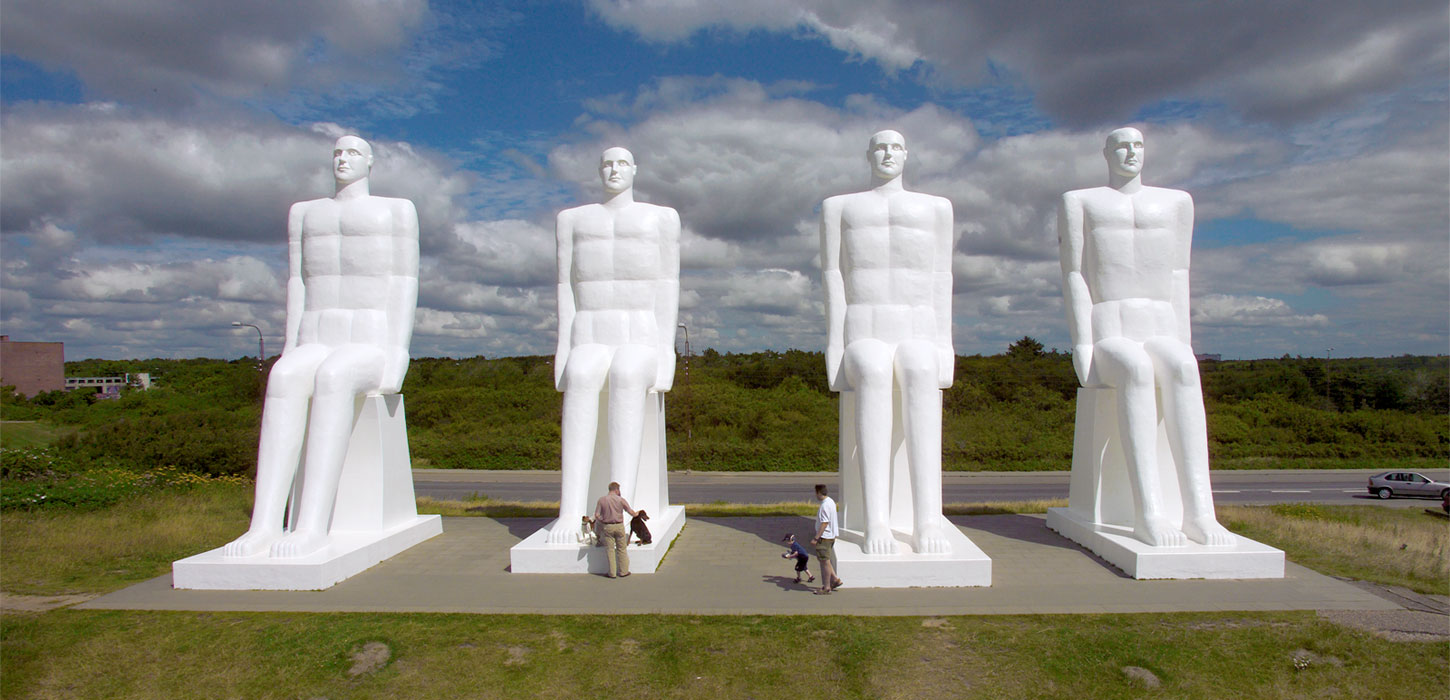 Die Skulptur Mensch am Meer | Süddänische Nordsee