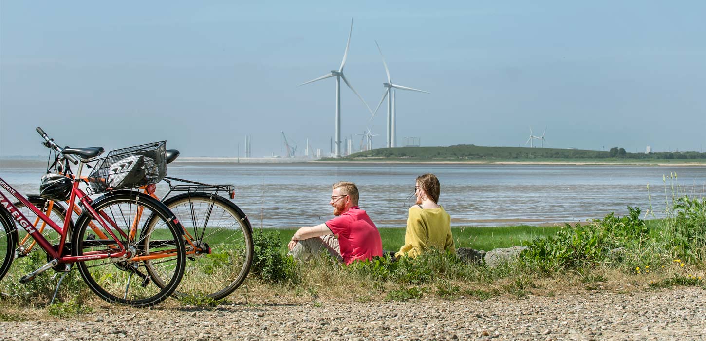 Wind turbines at Esbjerg | By the Wadden Sea