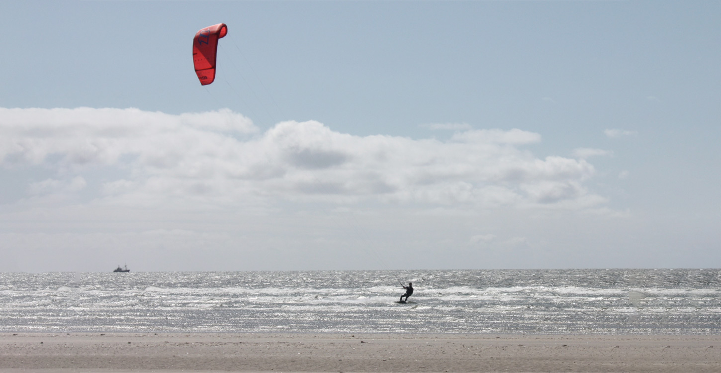 Kitesurfing på Fanø